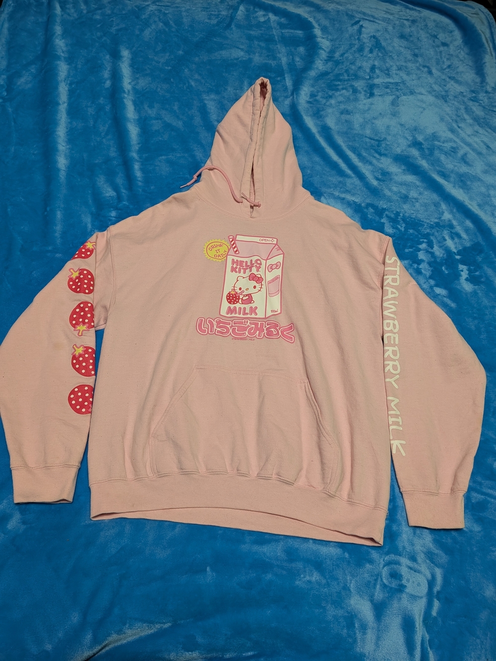 🍓🎀 Sweet & Cozy: Strawberry Milk Hoodie 🎀🍓